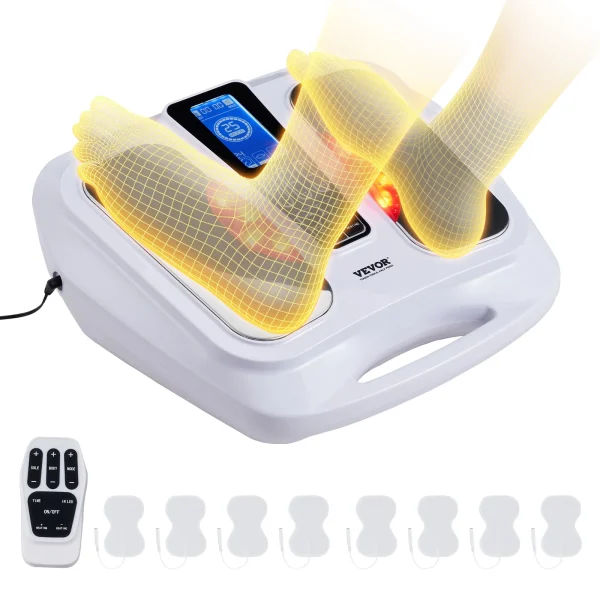 VEVOR Foot Circulation Stimulator with Heat EMS & TENS Foot Massager
